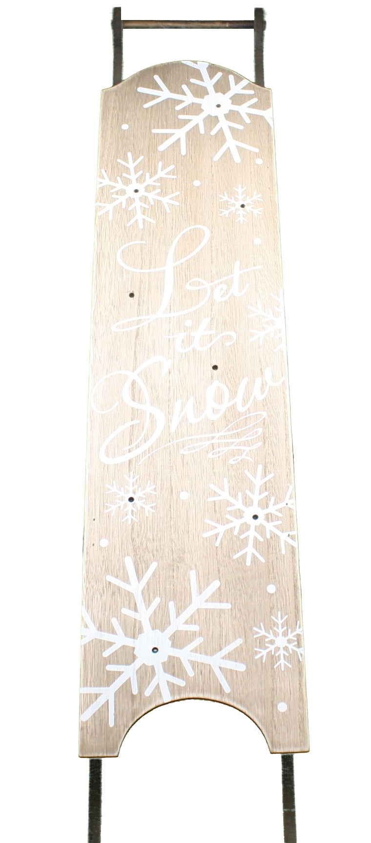 LED Wooden Snowflake Sled - The Country Christmas Loft