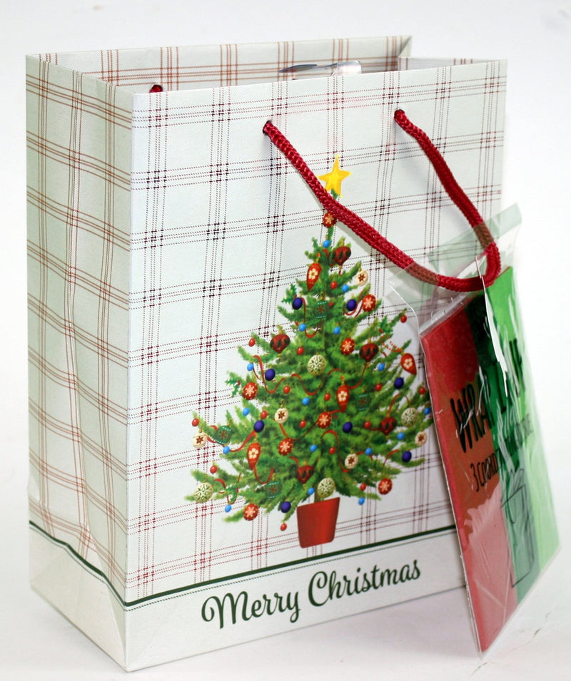 Traditional Gift Bag With Matching Tissue - - The Country Christmas Loft