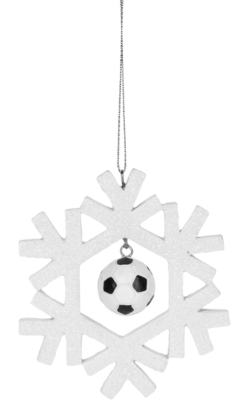 Sports Snowflake Ornament - Soccer - The Country Christmas Loft