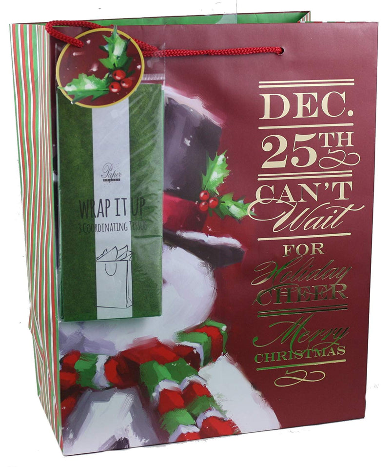 Large Gift Bag With Tissue - - The Country Christmas Loft