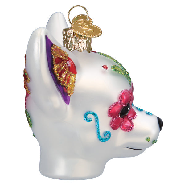 Dia De Los Muertos Dog Ornament