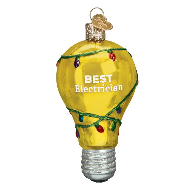 Best Electrician Glass Ornament - The Country Christmas Loft