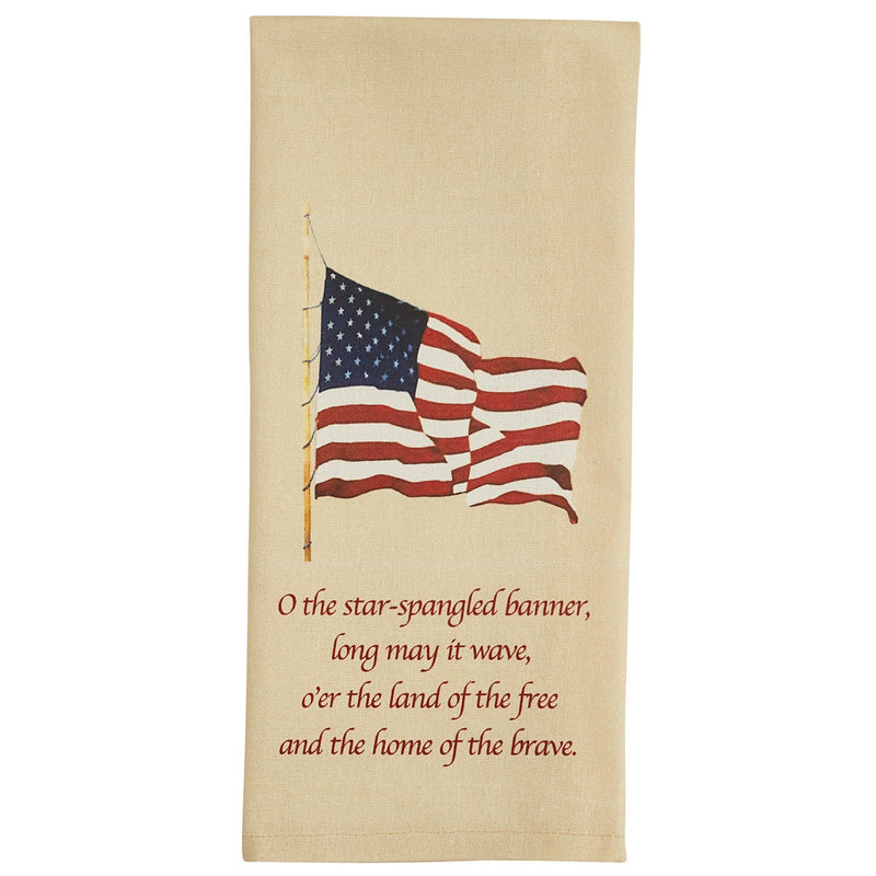 Star Spangled Banner Printed Dishtowel - The Country Christmas Loft