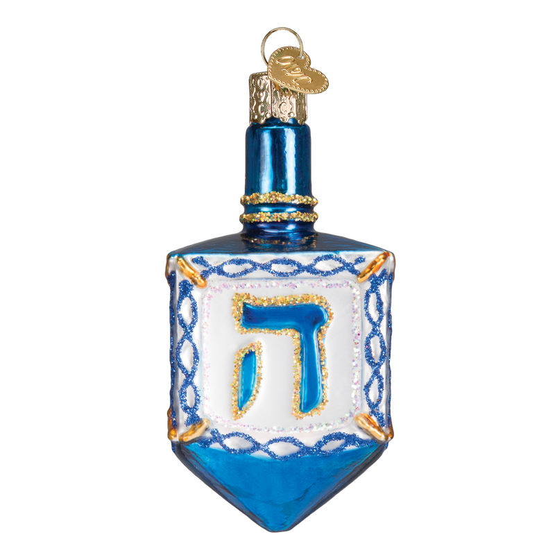 Dreidel Glass Ornament - The Country Christmas Loft