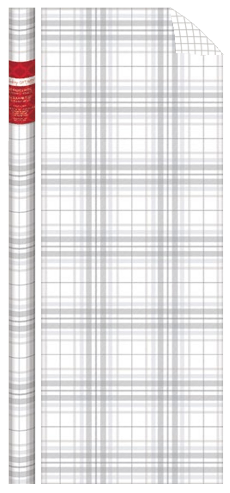 Traditional Roll Wrap - 40" x 288" - Snowy Plaid - The Country Christmas Loft