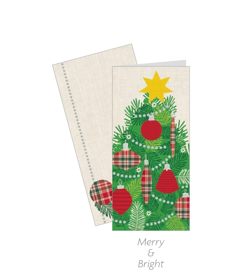 Tall Traditions 16 Count Cards -  Tartan Ornaments - The Country Christmas Loft