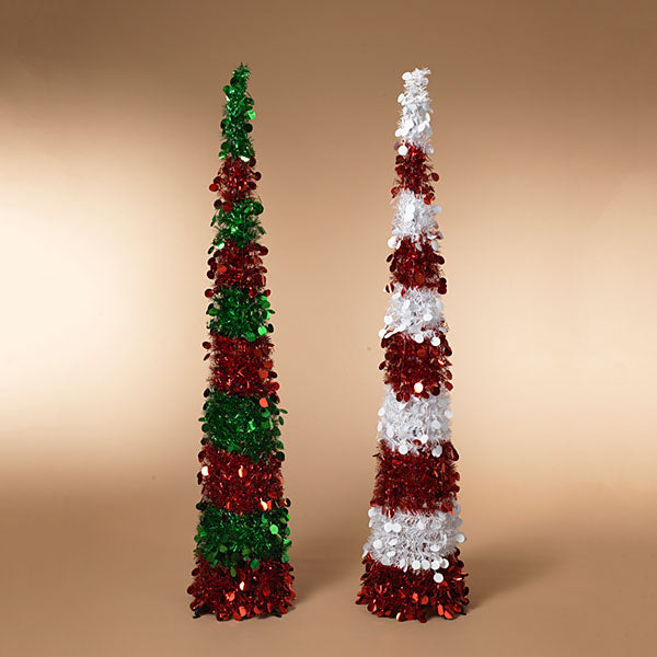 Pop-up Tinsel Tree - 5.5 Feet Tall - - The Country Christmas Loft