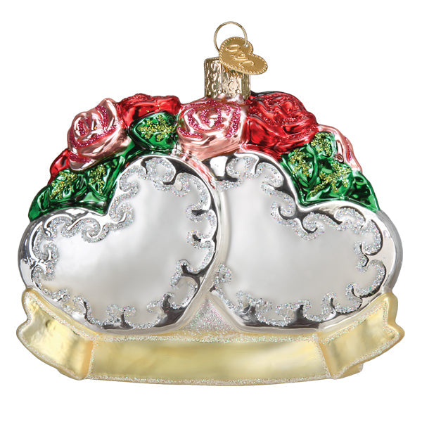 Couple First Christmas Glass Ornament