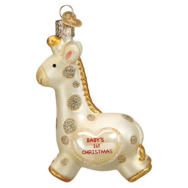 Old World Christmas Babys First Christmas Giraffe Ornament - The Country Christmas Loft