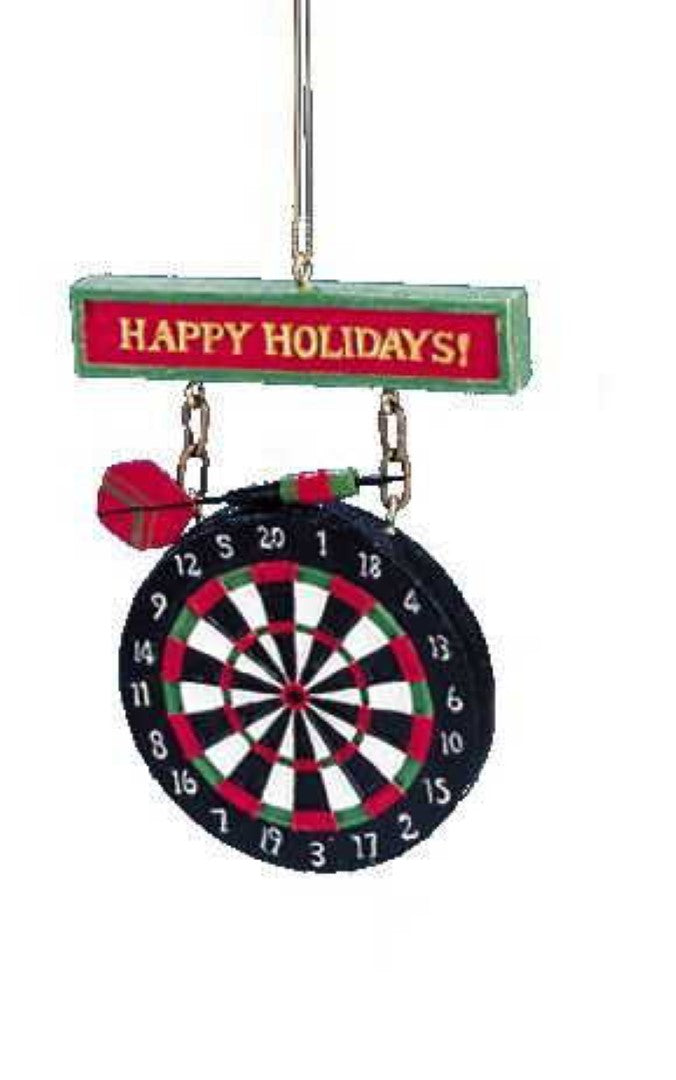 Classic Blue Collar Game Ornament - Darts - The Country Christmas Loft