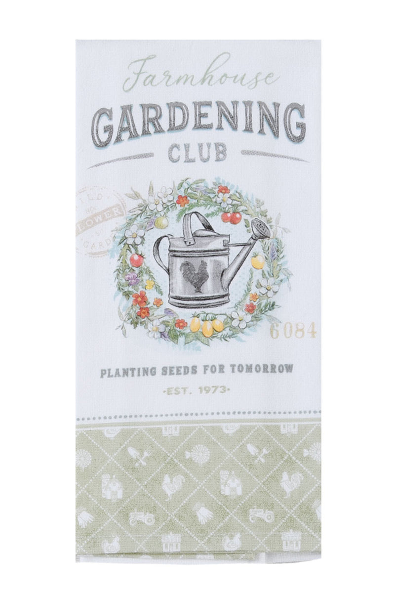 Local Market Farmhouse Gardening Dual-Purpose Terry Towel