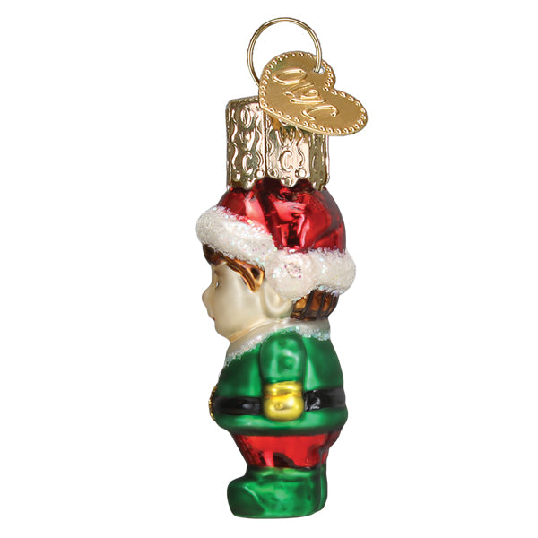 Gumdrop Mini Elf Glass Ornament - The Country Christmas Loft