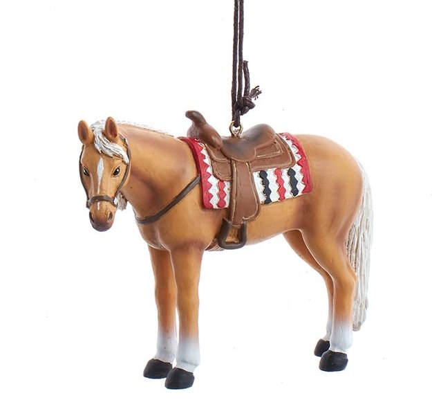 Western Horse Ornament - Light Brown