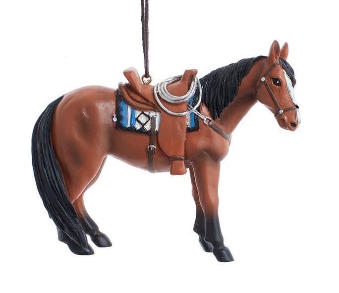 Western Horse Ornament - Light Brown