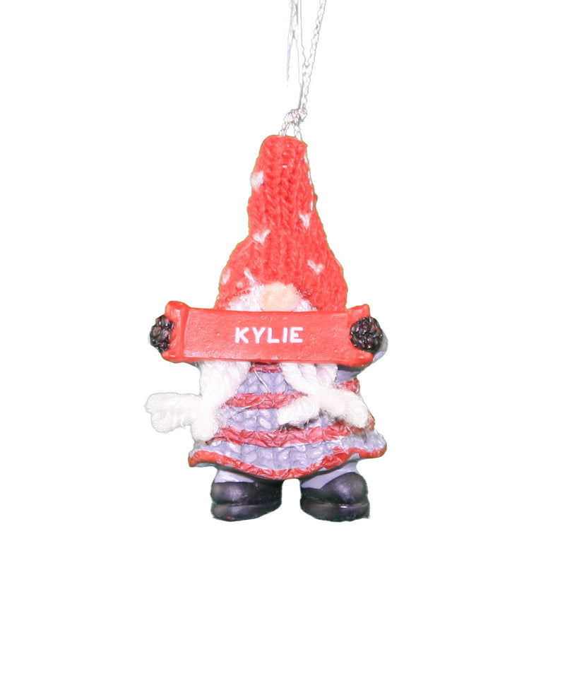 Personalized Gnome Ornament (Letters J-P) - Kylie - The Country Christmas Loft