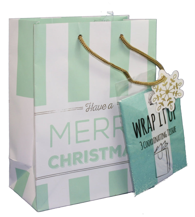 Traditional Gift Bag With Matching Tissue - - The Country Christmas Loft